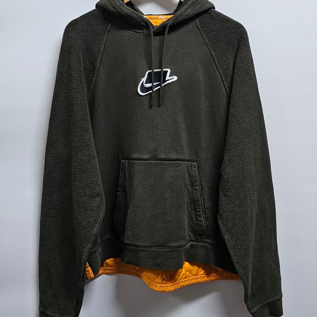 나이키 NSW 퀼팅 믹스업후드티 M