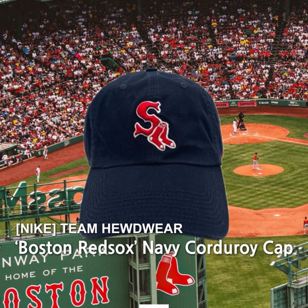 나이키 네이비 모자 NIKE MLB 보스톤 레드삭스 코듀로이 볼캡