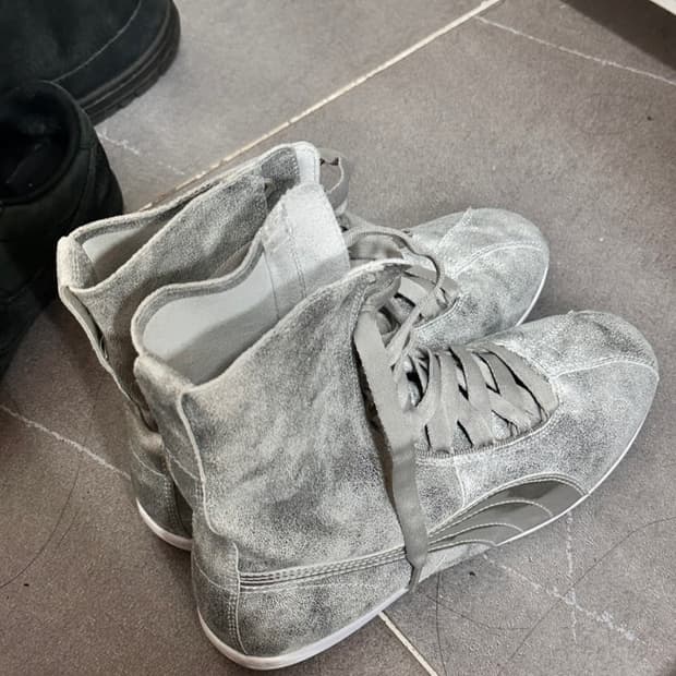 빈티지 푸마 실버 하이넥 230