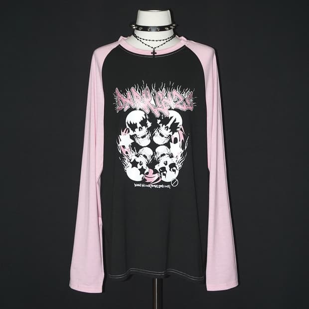 metal skull graphic t 