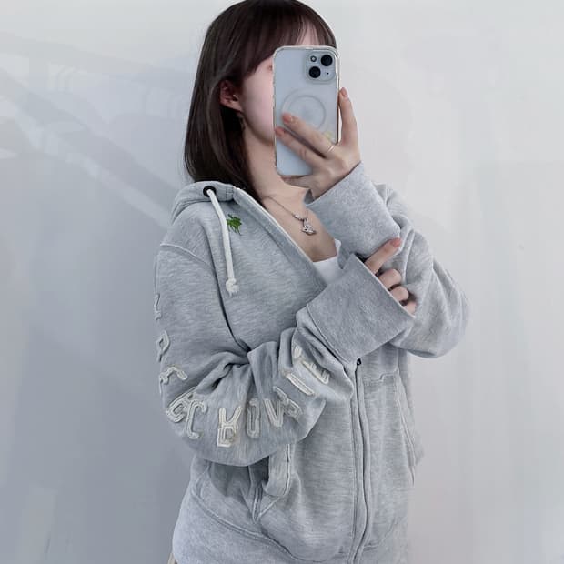 아베크롬비 사이드로고 후드집업