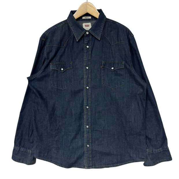리바이스 데님 중청 셔츠