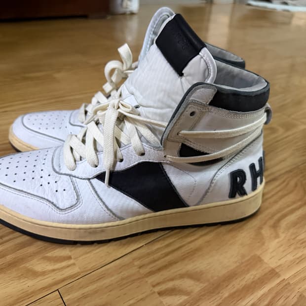 루드 이태리 천연가죽 명품 명작 하이탑 스니커즈 운동화 270 사이즈