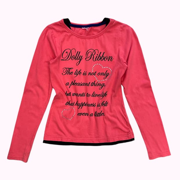 kitschy lettering layered t-shirt