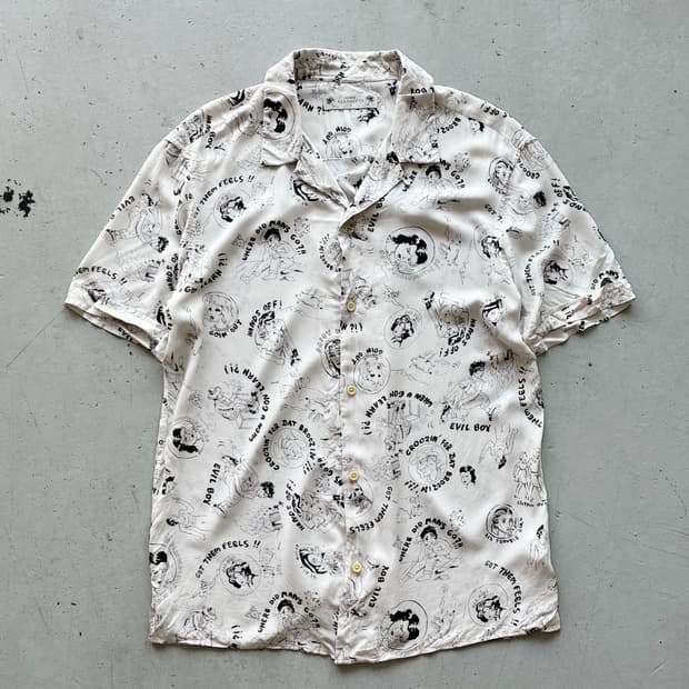 All Saints Open Collar Shirt