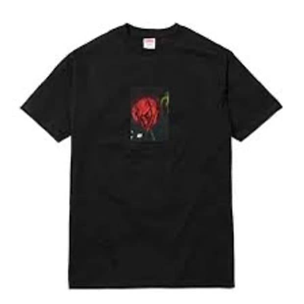 16FW 슈프림 아라키 로즈 티 블랙 m