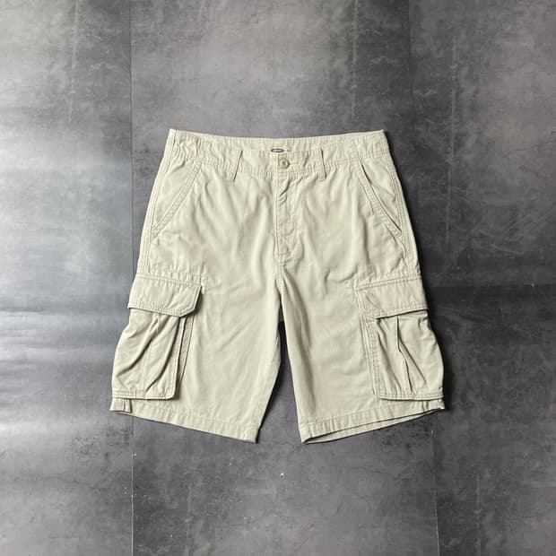 OLD NAVY 올드네이비 아이보리 코튼 카고 하프 팬츠 A00766