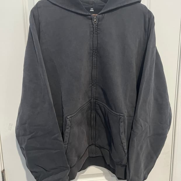 이지 갭 yeezy gap 집업 후디 포에틱 블랙