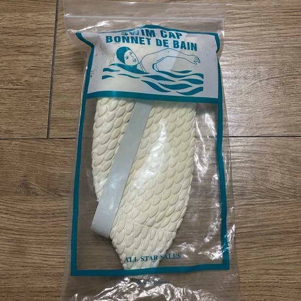 빈티지 보넷 수영모 