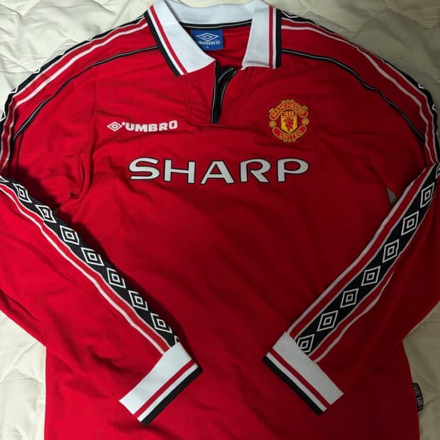 맨유 98-99 베컴 긴팔 유니폼 XL