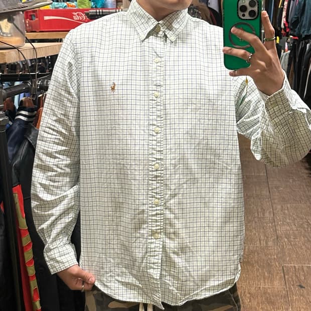 [HI] 폴로 랄프로렌 클래식셔츠 체크그린