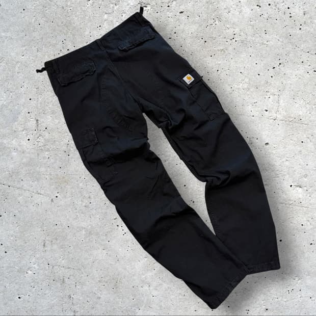 [32] 칼하트 WIP 에비에이션 블랙 카고 바지 팬츠 D769