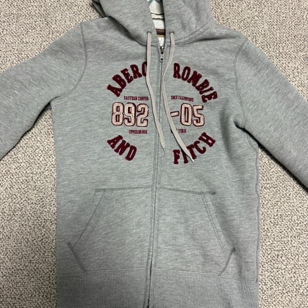 아베크롬비 회색 후드집업m사이즈