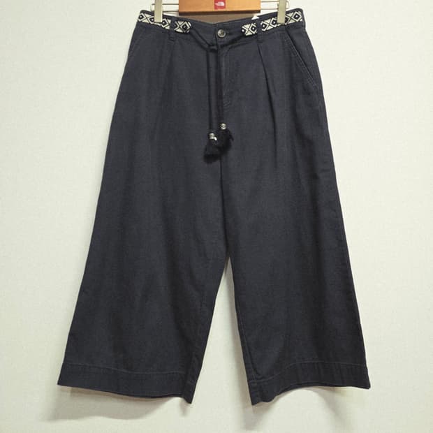 thursdayisland 와이드 팬츠 네이비