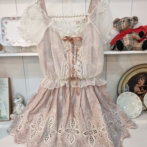 LIZ LISA 오프숄더 레이스 원피스