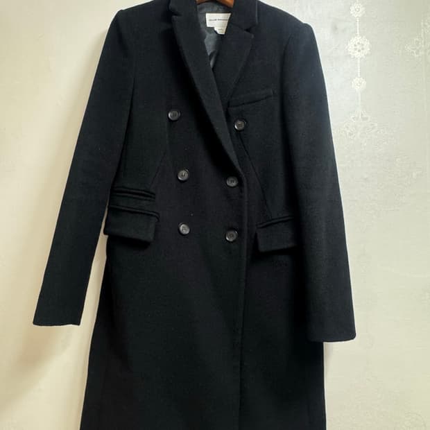 클럽모나코 블랙 더블 코트 XS 
