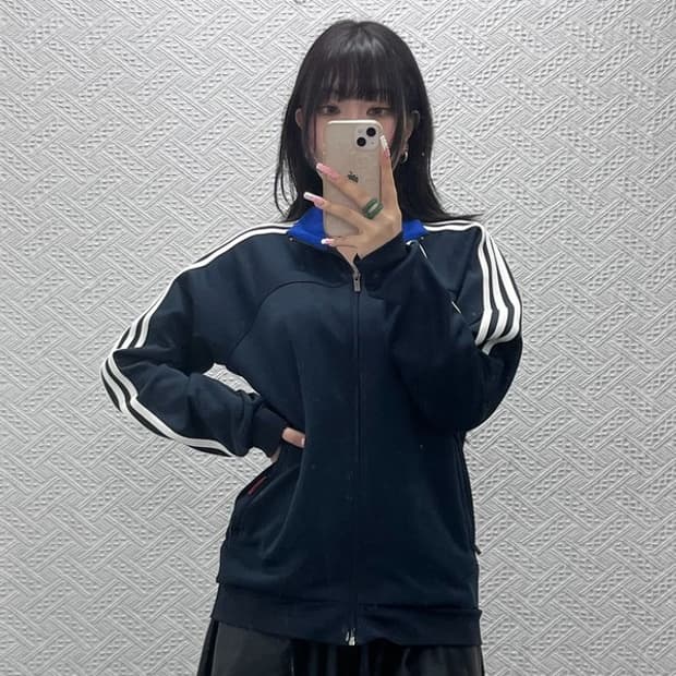아디다스 올드스쿨 빈티지 캐주얼 바람막이 자켓 100 C12463