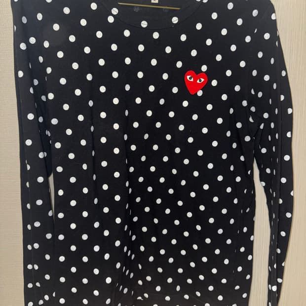 꼼데가르송 도트 롱슬리브 