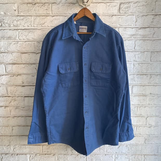 90년대 파이브 브라더 몰스킨 워크 셔츠 