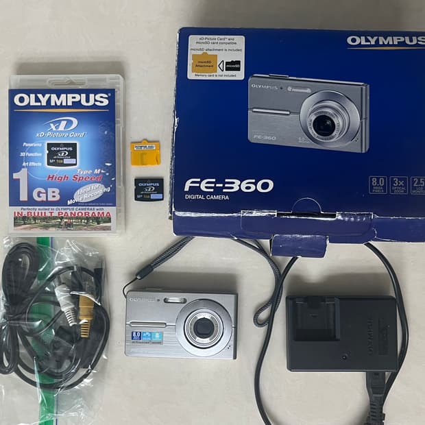 올림푸스 fe360 디지털 카메라 (작례ㅇ