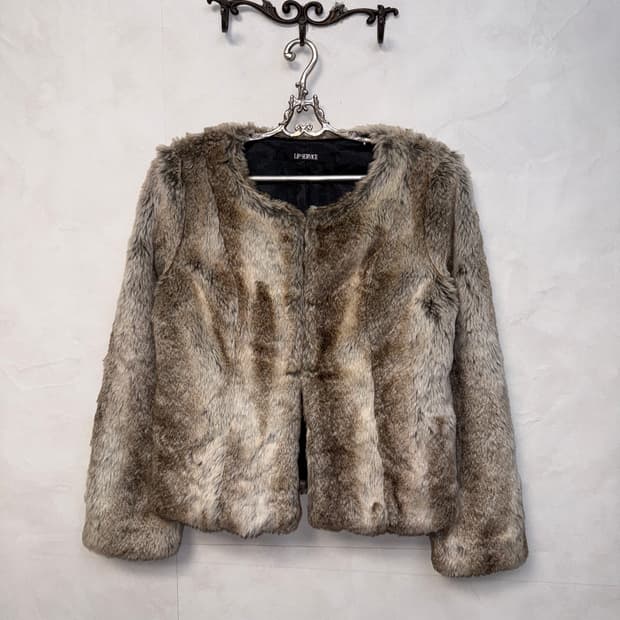 Lip Service mixed brown fake fur jacket 