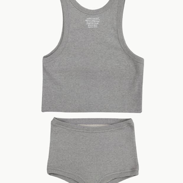 프레클 classic sleeveless&briefs set(gray)