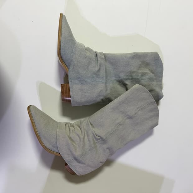 새상품 데님 앵클부츠 240