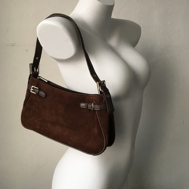  suede shoulder bag