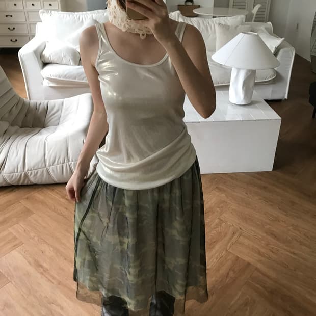 vintage glossy sleeveless