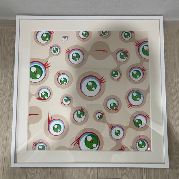 무라카미 다카시 젤리피쉬 크림 에디션 판화