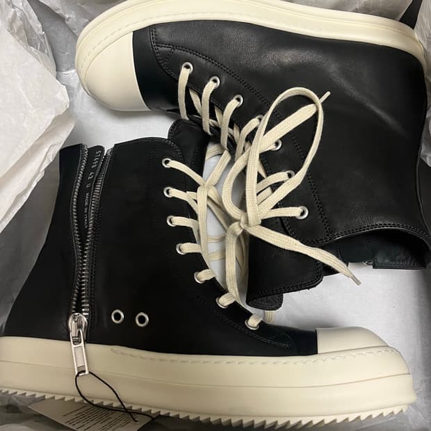 (42)릭오웬스 레더 하이탑 LOO