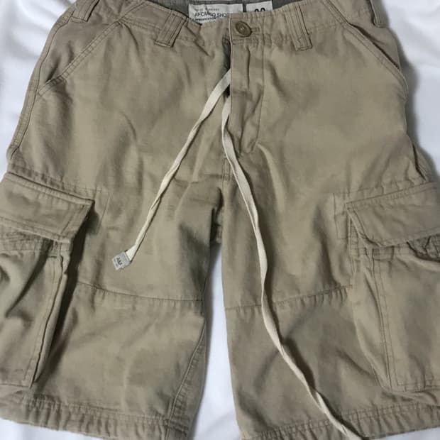 레전드핏!Abercrombie 아베크롬비 빈티지 카고 버뮤다 포캣 팬츠