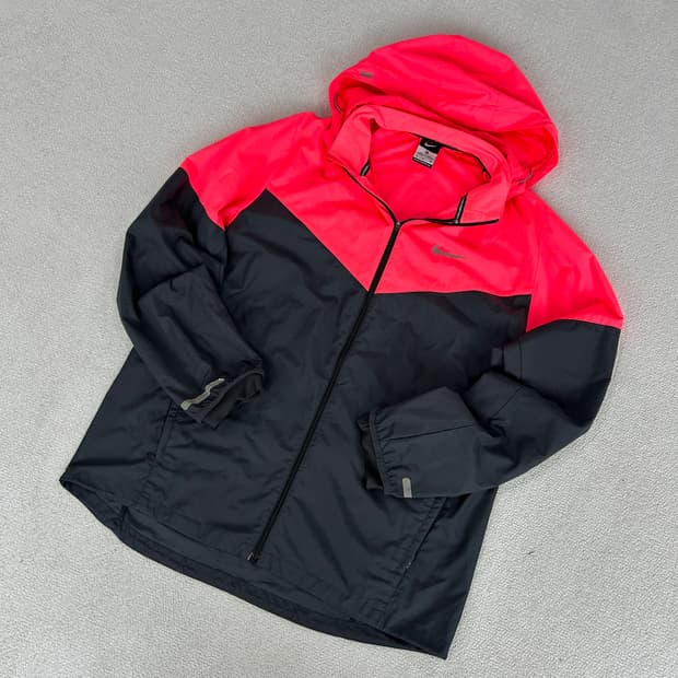 나이키 윈드러너 핑크/블랙 바람막이 후드 자켓 XL