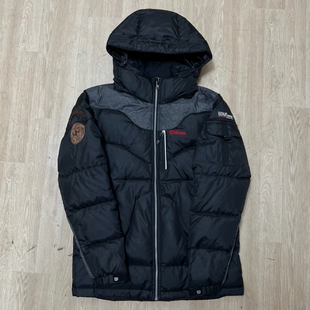윌슨 남성 로고 덕다운 푸퍼 패딩 L/100 