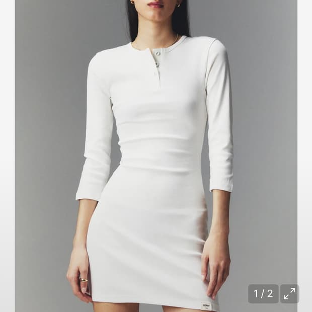 글로니 3/4 버틀 플라이 미디 원피스