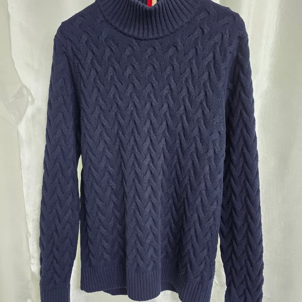 타미힐피거 네이비 케이블 니트 (1642)