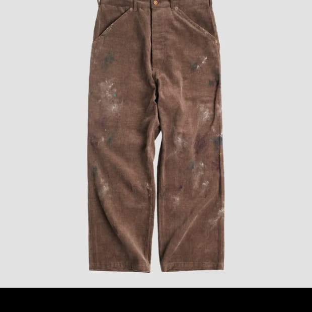 [2]bonrrow Corduroy Painter Pants_Brown