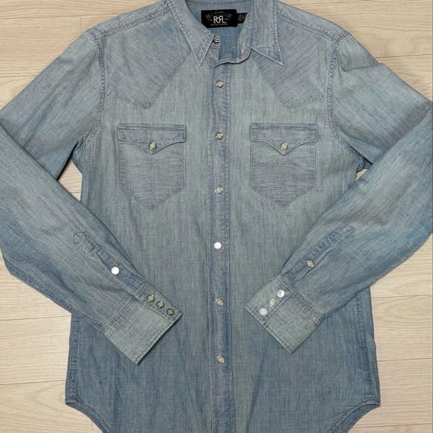 RRL 웨스턴 샴브레이 셔츠 S