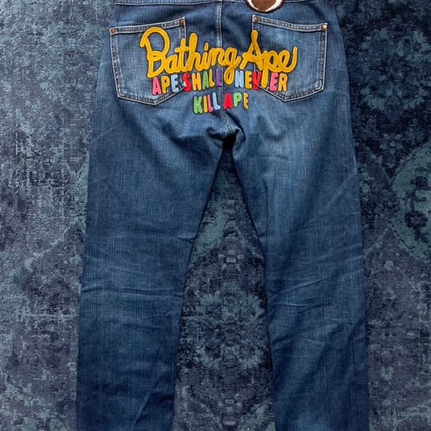 00s OG 베이프 데님 팬츠