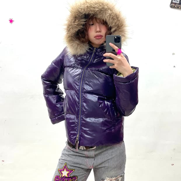 Glossy Purple Two-Way Padded 