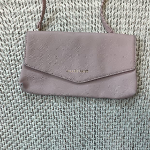 질스튜어트 골드후크 핑크 미니 백