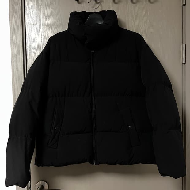 PLAC 플랙  블랙 오버핏 패딩 점퍼