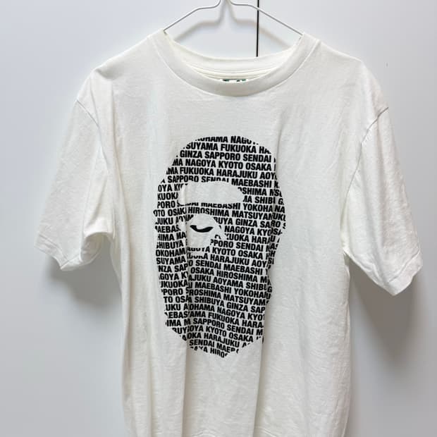 베이프 재팬 에이드 티셔츠 화이트