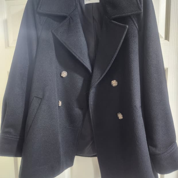 Le Blanc FAYEWOO 더블 버튼 피코트