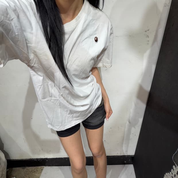 베이프 미니 로고 반팔 티셔츠 