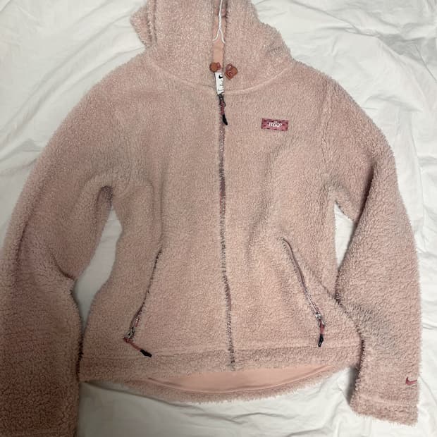 나이키 연핑크 딸기우유 후드집업