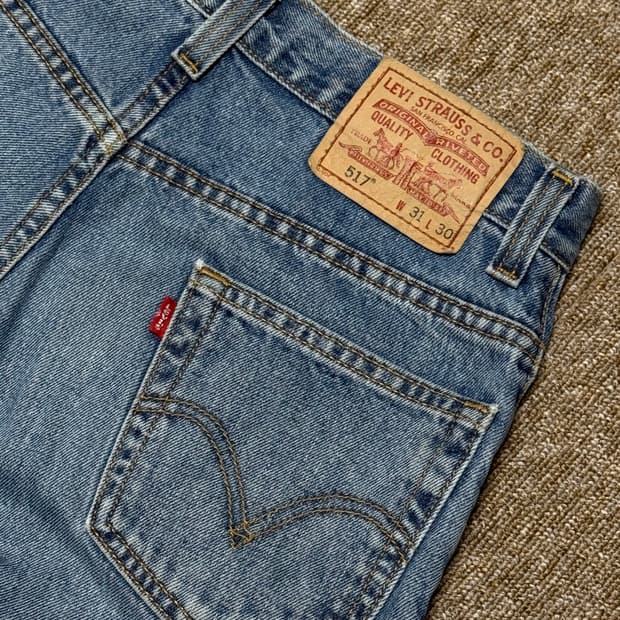 리바이스 517 빈티지 플레어 데님 부츠컷 청바지 31x30 팝니다