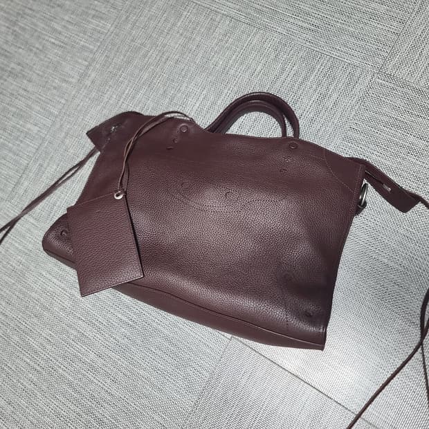 발렌시아가 모터백 블랙아웃 시티백 미디움 토트백