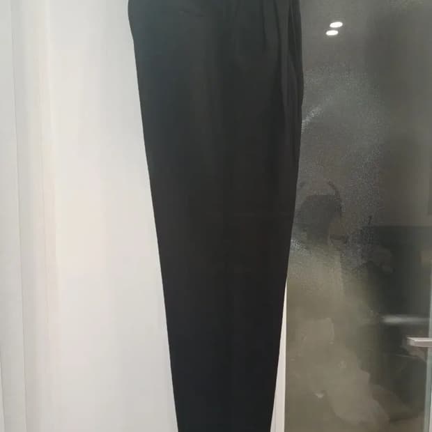 DRIES VAN NOTEN WIDE DRAPES WOOL PANTS
