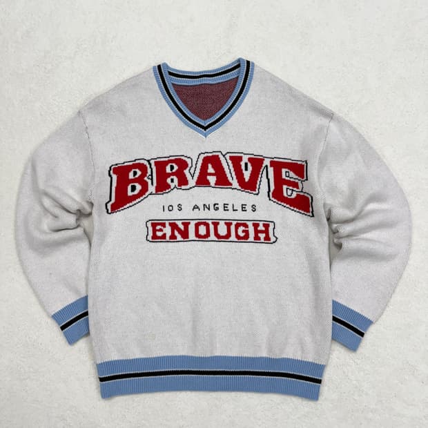 브이넥 니트 (L)